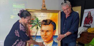 Obra di arte di Padu del Caribe revela den ceremonia na Checkpoint Color