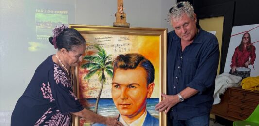 Obra di arte di Padu del Caribe revela den ceremonia na Checkpoint Color