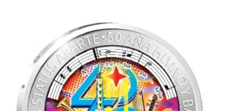 Banco Central di Aruba (BCA) ta informa cu e moneda conmemorativo di plata di 5 Florin “40 aña Status Aparte y 50 aña Himno y Bandera” ta obtenibel desde 17 di maart 2026 na BCA