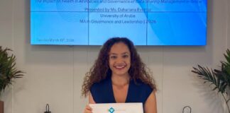 Dahariana Evertsz a gradua como Master den Governance and Leadership
