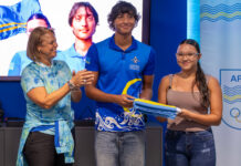 ATEAMARU ta cla pa ceremonia di inauguracion di IV Weganan Suramericano di Hubentud: Xia Rodriguez y Ocean van Loon ta e atletanan abanderado pa Panama2026