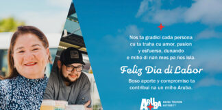 Feliz dia di Obrero ta deseo di Aruba Tourism Authority
