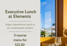 Bo siguiente lunch meeting ta merece un miho bista. Elements Restaurant ta introduci su Lunch Ehecutivo nobo