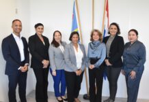 Banco Central di bishita cerca Minister Plenipotenciario Mildred Schwengle