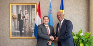 Aruba a ricibi bishita di Presidente di Gobierno New Caledonia: Encuentro pa reenforsa lasonan enfoca riba colaboracion y sostenibilidad