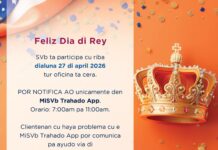 Feliz dia di Rey ta deseo di SVb