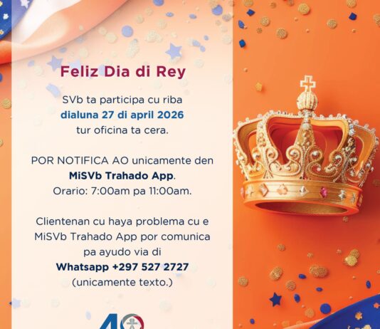 Feliz dia di Rey ta deseo di SVb