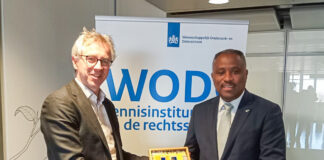 Minister di Husticia Arthur Dowers ta explora cooperacion cientifico cu WODC