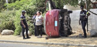 Señora di edad burachi a causa accidente