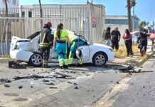 Accidente serio riba Schotlandstraat, 1 persona ta resulta herida