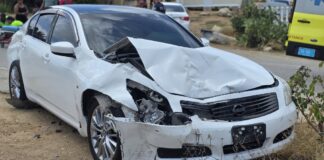 Dos persona herida den accidente serio na Sero Biento
