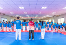 Taekwondo Team Aruba a participa na un camp training na Corsou
