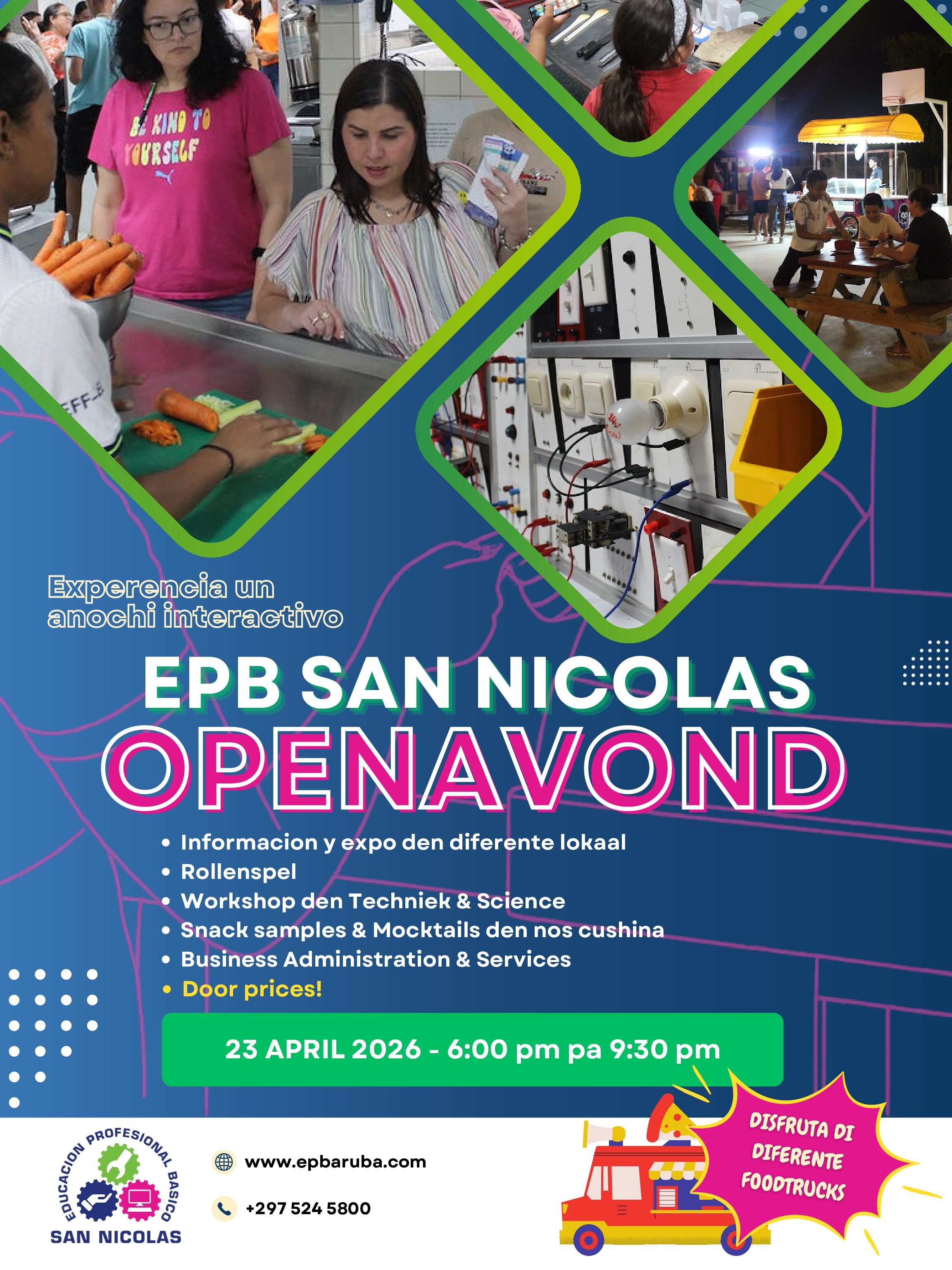 Un Anochi Interactivo pa Henter Aruba: Open Avond EPB San Nicolas 23 April 2026