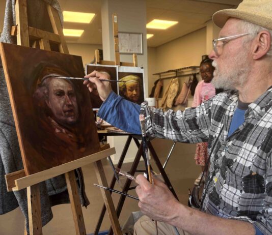 GUSTAVE NOUEL CU MISSION ARTISTICO NA ARUBA!E pintor di Aruba Gustave Nouel, cu ta biba na Deventer, ta na Aruba te cu juni pa proyecto âPRO DEOâ, na honor y gloria di Señor
