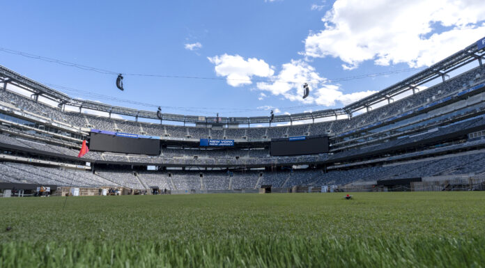 MetLife Stadium ta cuminsa preparacion pa final di Mundial cu instalacion di yerba natural