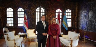 Prome Minister Mike Eman ta representa Reino Hulandes na Costa Rica: Aruba den encuentro cu presidente electo di Costa Rica Laura Fernández Delgado