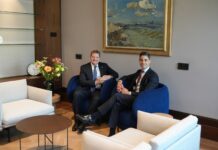 Durante audiencia cu Prome Minister di Hulanda Rob Jetten: Prome Minister Mike Eman: Stabilidad y progreso comun central den dialogo entre Aruba y Hulanda