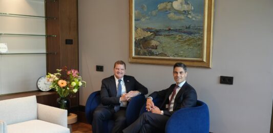 Durante audiencia cu Prome Minister di Hulanda Rob Jetten: Prome Minister Mike Eman: Stabilidad y progreso comun central den dialogo entre Aruba y Hulanda