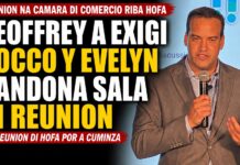Geoffrey a exigi pa Rocco y Evelyn bandona sala pa reunion di HOFA por cuminza na KVK