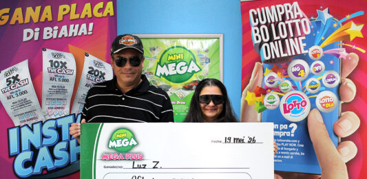 Aruba ta conoce e tercer miyonario pa 2026 cu Lotto!