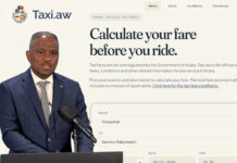 Minister Dowers a lansa Taxi.aw: Un plataforma oficial di Gobierno pa tarifanan di Taxi