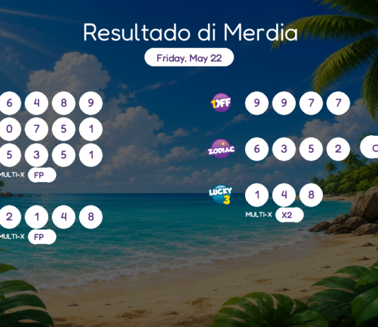 Resultado di Merdia – Friday, May 22 2pm