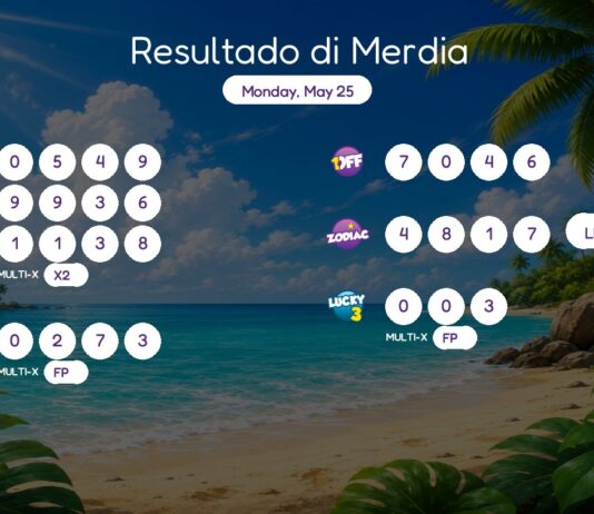 Resultado di Merdia – Monday, May 25 2pm