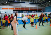 Minister Gerlien Croes: Sport Expo durante bishita di Prome Minister di Hulanda, Rob Jetten