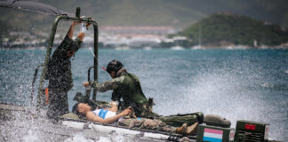 Marina ta prepara pa temporada di orcan durante ehecicio internacional