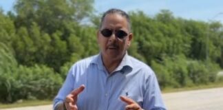 Parlamentario Ing. Carlos A. Bermudez cu pregunta oficial tocante Estado deplorabel di caminda entre rotonde di Super Food y rotonde di Palm Beach