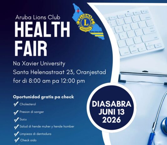 Aruba Lions Club cu Feria di Salud na OranjestadĀ Ā