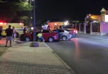 Accidente frontal a laga 4 persona herida atras