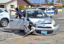 Accidente cu hende herida levemente