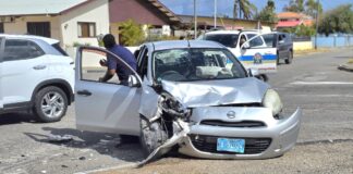 Accidente cu hende herida levemente