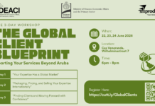 Exprodesk ta lansa un Workshop di 3 Dia: āThe Global Client Blueprint: Exporting Your Services Beyond Arubaā