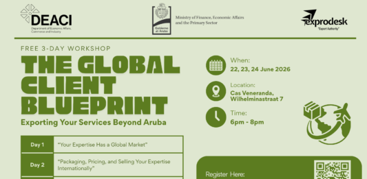 Exprodesk ta lansa un Workshop di 3 Dia: āThe Global Client Blueprint: Exporting Your Services Beyond Arubaā