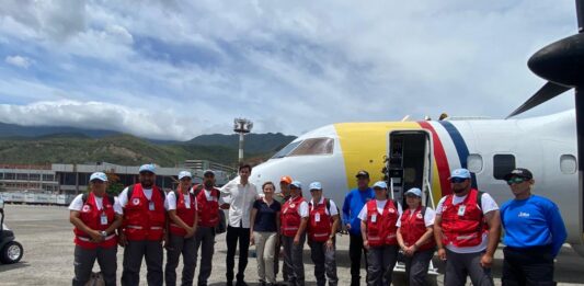 Prome ekipo di asistencia humanitario di Aruba a yega na Venezuela: Diesun boluntario lo cuminsa cu nan mision pa brinda cuido medico