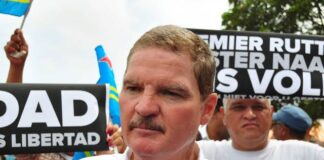 Parlamentario Endy Croes: Mike Eman 2014: “Wij worden gegijzeld, verkracht en vernederd door Nederland”: Mike Eman, Telearuba, 11 juli 2014