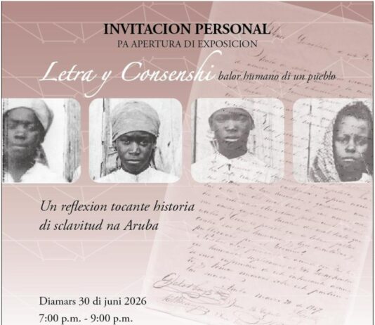 Letra y Consenshi: Balor Humano di un pueblo”: Un invitacion pa reflexiona riba historia di sclavitud na Aruba y su legado den nos sociedad