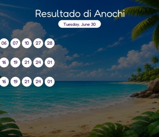 Resultado di Anochi – Tuesday, June 30 8pm