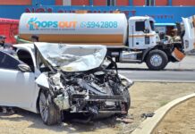 Accidente serio entre septic truck y un Kia na Kamay