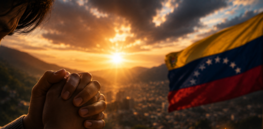 Sigi haci oracion pa Venezuela