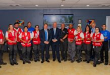 Boluntario di Cruz Cora Aruba a comparti nan experiencia durante e mision: Gobierno di Aruba a duna reconocemento na team boluntario cu a brinda asistencia humanitario na Venezuela
