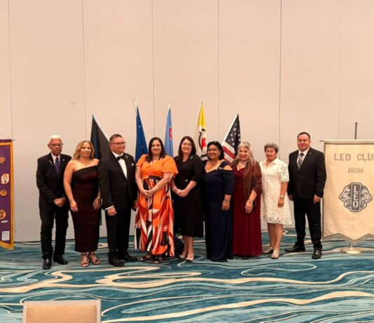 Aruba Lions Club a instala su board nobo pa e aña leonistico 2026-2027