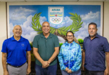 COA a reuni cu miembronan di directiva di Aruba Basketball Bond