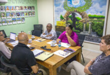 A reuni cu Aruba Triathlon Association den cuadro di Capacity Building Training 3