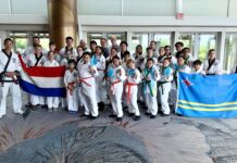 Team Aruba a Briya na Campeonato Mundial di WTSDA 2026 na Chicago
