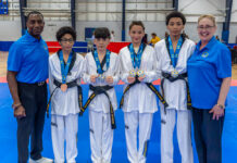 Taekwondo Team Aruba a logra 5 Medaya na Sunshine State Games