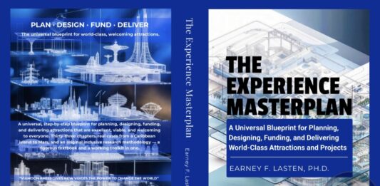 Un Blueprint Mundial Nobo pa Planifica, Diseña, Financia i Realisa Atraccionnan di Clase Mundial: Dr. Earney F. Lasten ta lansa su buki académico revolucionario: The Experience Masterplan