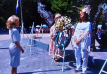 Aruba a pone krans na Conmemoracion Nacional di e Abolicion di Sclavitud